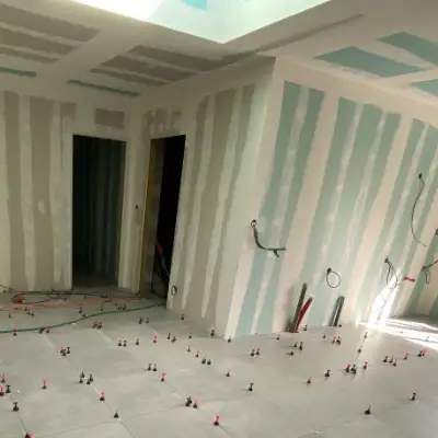 Travaux de plâtrerie
